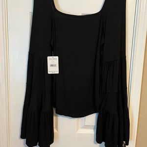Free people Bell sleeved top